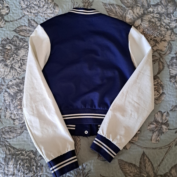 Kids American Girl Size Small Varsity Jacket - Blue and White - Picture 6 of 6